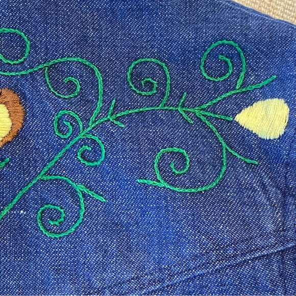 70’s Embroidered Jean Shirt/Jacket - Picture 16 of 16